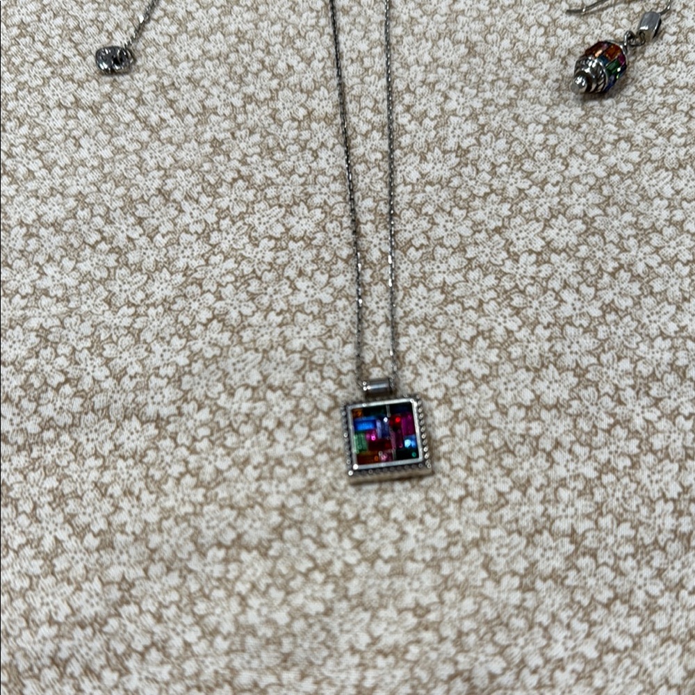 Brighton Silver Necklace with Elegant Pendant